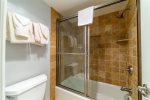 Chamonix 10: Loft bathroom with Separate Sink and Shower Areas